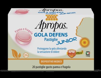 Apropos gola defens pastiglie junior panna/fragola