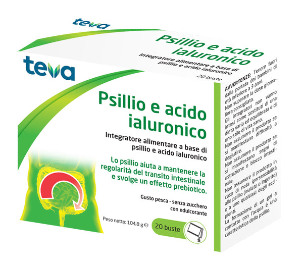 Psillio acido ialuronico teva 20 buste 104,8 g