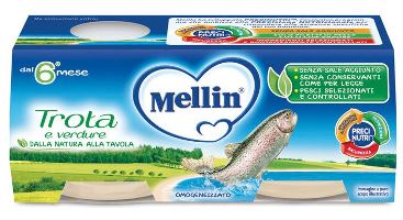 Mellin omogeneizzato trota 2 x 80 g