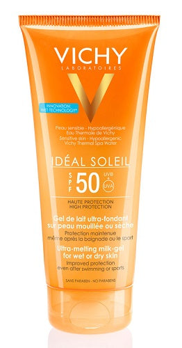 Ideal soleil gel wet corpo spf50 200 ml