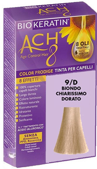 Biokeratin ach8 color prodige 9/d biondo chiarissimo dorato