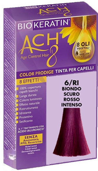 Biokeratin ach8 color prodige 6/ri biondo scuro rosso intenso