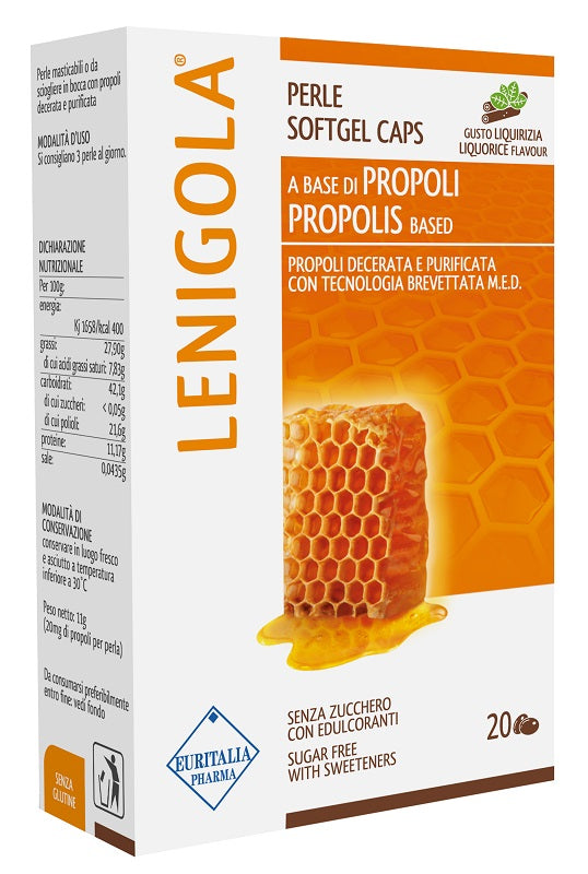 Lenigola 20 perle softgel caps liquirizia