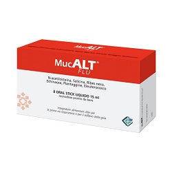 Mucalt flu 8 single-dose oral stick