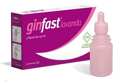 Lavanda vaginale ginfast confezione da 5 flaconcini da 140ml