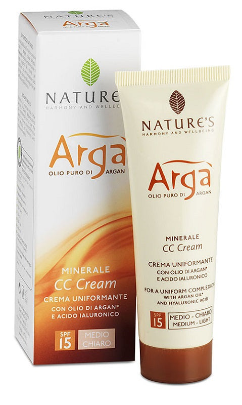 Arga' cc crema facial ligera media 50 ml de la naturaleza