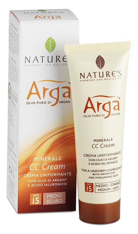 Arga' cc cream viso medio scura 50 ml nature's