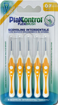 Plakkontrol scovolino interdentale flexi brush07 blister 5 pezzi