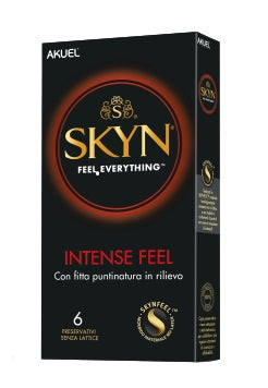 Profilattico ansell akuel skyn intense feel b 6 pezzi