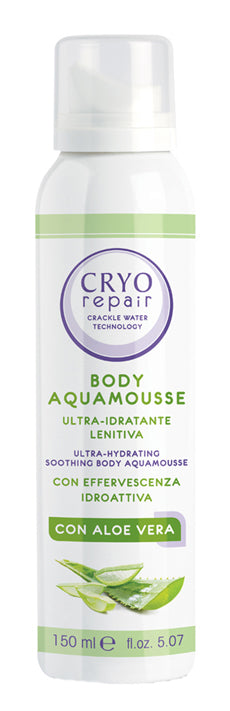 Cryo repair body aquamousse ultra idratante e lenitiva con aloe vera 150 ml