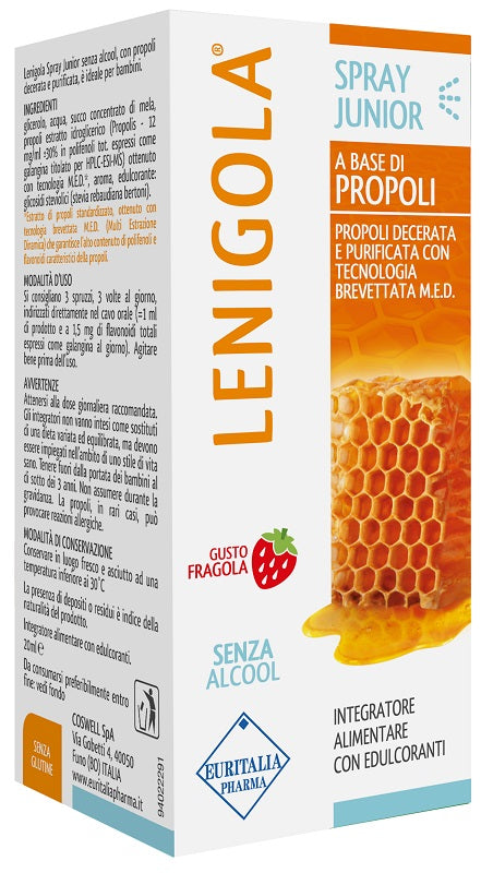 Lenigola spray junior propoli gusto fragola 20 ml