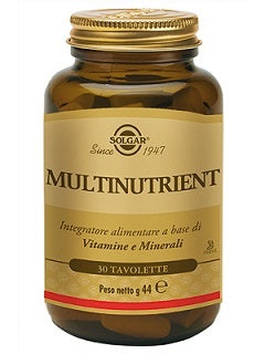 Multinutrient solgar 30 tavolette