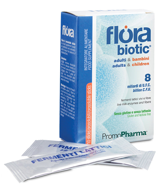 Flora 8 10 stick orosolubili adulti e bambini