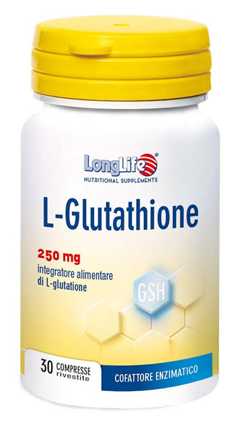 Longlife l-glutathione 250 mg 30 compresse