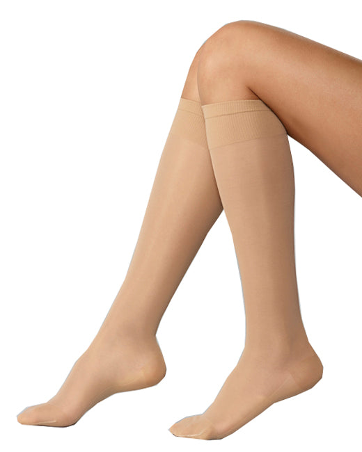 Medias hasta la rodilla Viva 140 negro pc mesh 4