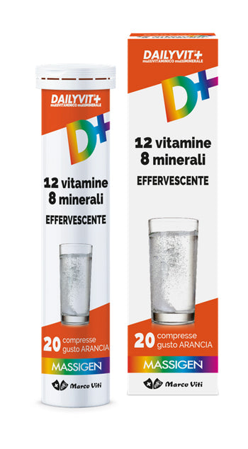 Dailyvit+ 12 vitamine 8 minerali effervescente 20 compresse