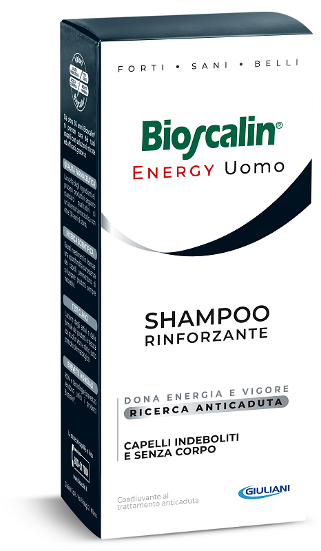 Bioscalin Energy uomo anticaduta dei capelli shampoo rinforzante 200 ml