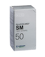 Test strips per misurazione glicemia glucocard sm 50 pezzi