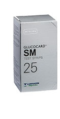 Test strips per misurazione glicemia glucocard sm 25 pezzi