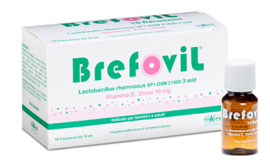 Brefovil 10 flaconcini monodose da 10 ml gusto lampone