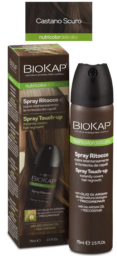 Bios line biokap nutridel spray ritocco castano scuro 75 ml