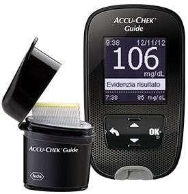 Kit glucometro accu-chek guide mg/dl + pungidito fastclix