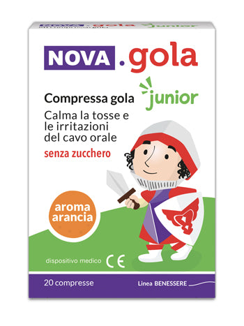 Nova Gola Junior Naranja 20 comprimidos sin azúcar