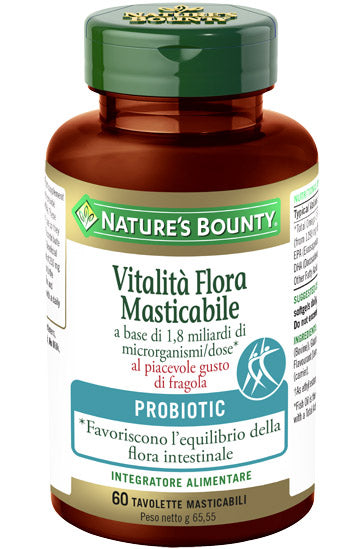 Vitalita flora 60 tavolette masticabili 65,55 g