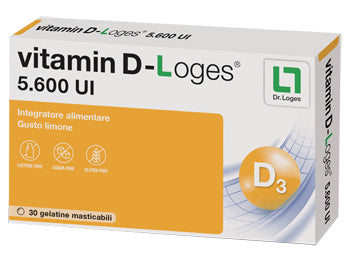 Vitamin d-loges 30 gelatine masticabili gusto limone 42 g