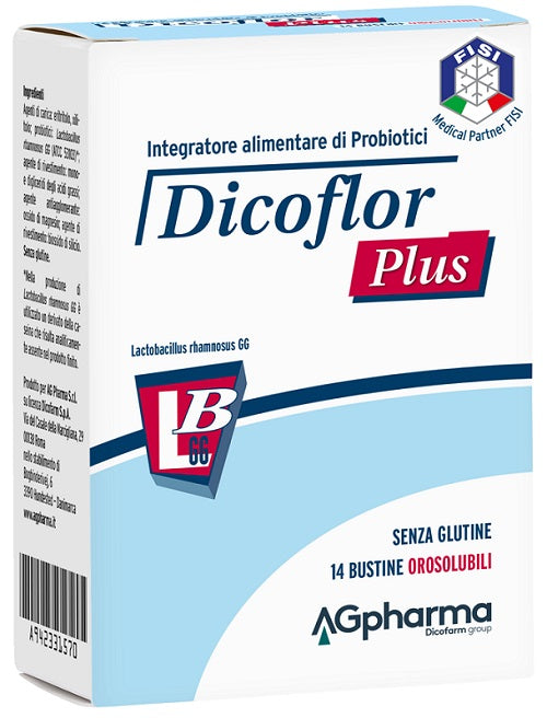 Dicoflor plus 14 bustine orosolubili da 1 g neutro