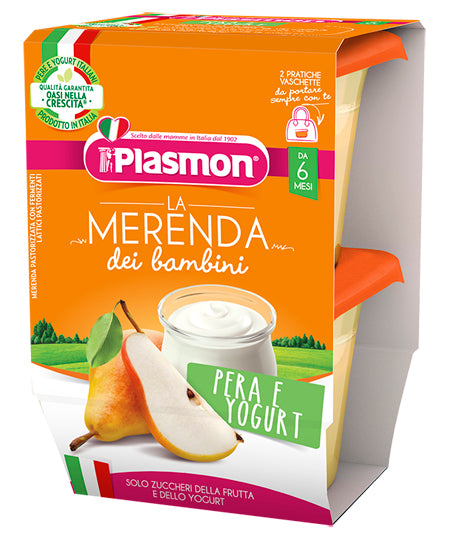 Plasmon La Merenda Dei Bambini Sapori Di Natura Pera Yogurt Asettico 2 X  120 G