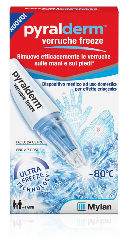 Penna pyralderm verruche freeze con caricatore 7,5 g 7 dosi