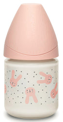 Suavinex hygge biberon vetro 120 flento s coniglio pois rosa