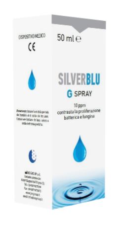 Silver blu g spray via orale contrasta la proliferazione batterica e fungina 50 ml