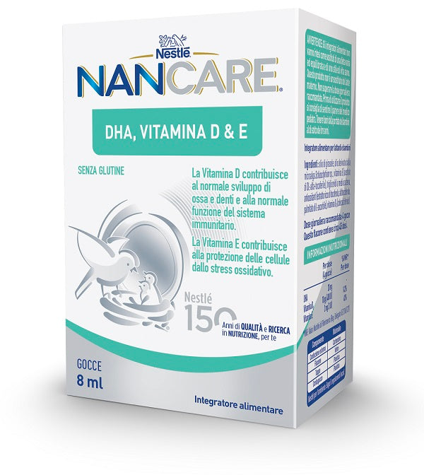 Nestle' nancare dha vitamin d&amp;e drops 8 ml