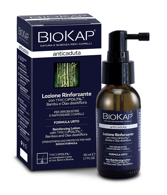 Biokap lozione rinforzante anticaduta con tricofoltil nuova formula 50 ml