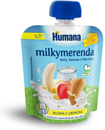 Humana Milkymerenda mela-banana biscotto 100 g