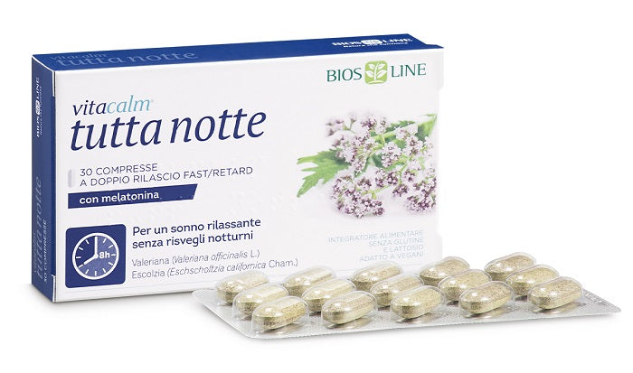 Vitacalm tutta notte con melatonina 30 compresse