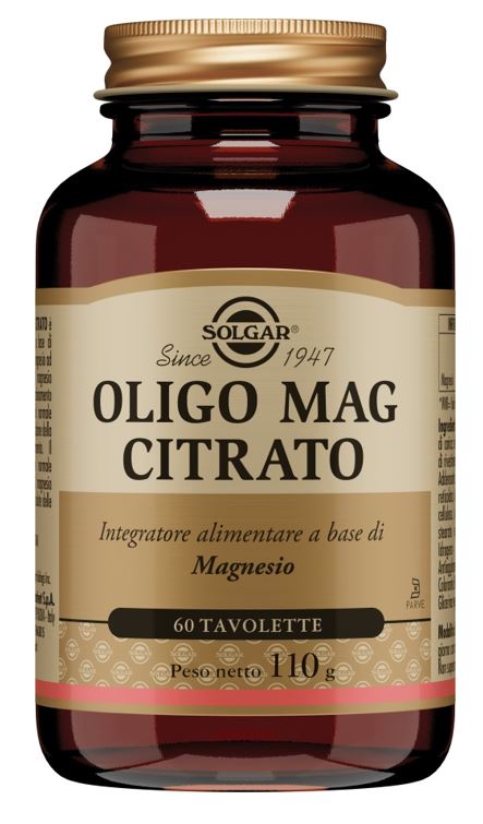 Solgar Oligo mag citrato 60 tavolette