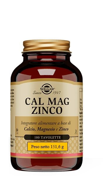 Solgar Cal mag zinco 100 tavolette