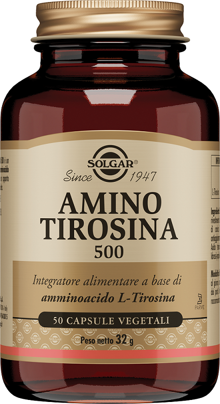 Amino Tyrosine 500 50 Vegetable Capsules