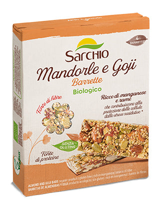 Barrette mandorle e goji 4x20 g