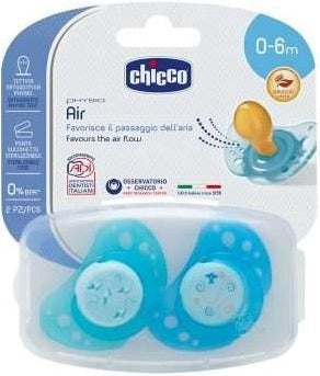 Chicco succhicco air boy caucciu' 0-6 mesi 2 pezzi