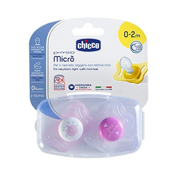 Chicco succhietto micro grl 0-2 mesi 2 pezzi