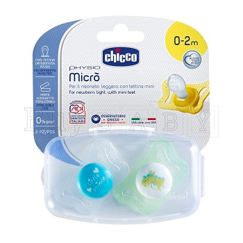 Chicco succhietto micro boy 0-2 mesi 2 pezzi