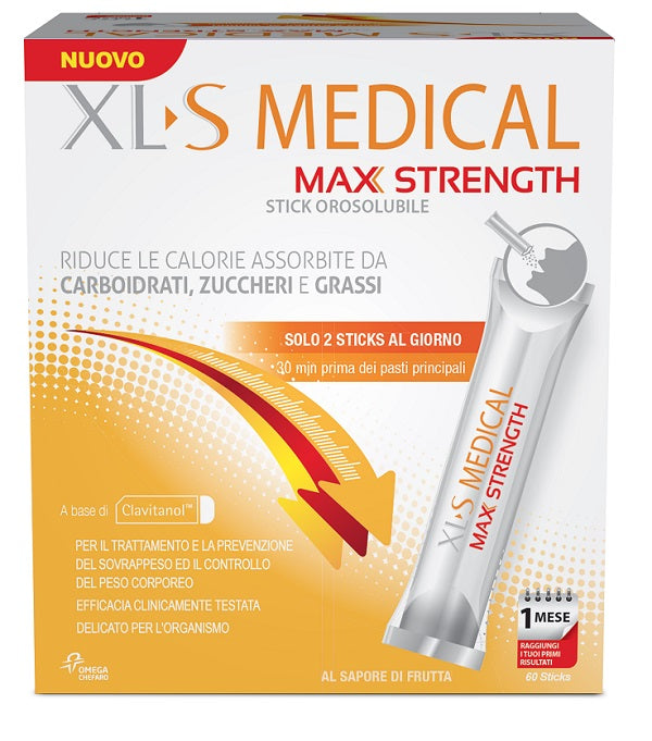 Xls medical max strength integratore dimagrante60 stick orosolubili