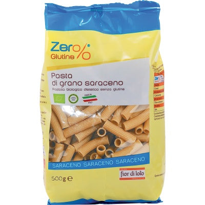 Zer% glutine rigatoni di grano saraceno bio 500 g