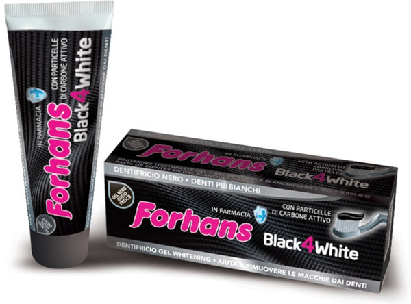Dentifricio forhans gel black4white