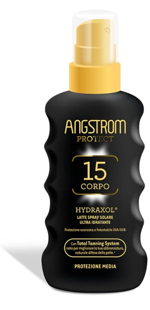 Angstrom protect hidraxol leche spray protección solar 15 175 ml