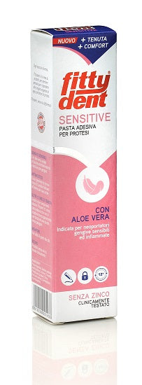 Fittydent sensitive pasta adesiva con aloe vera 40 g